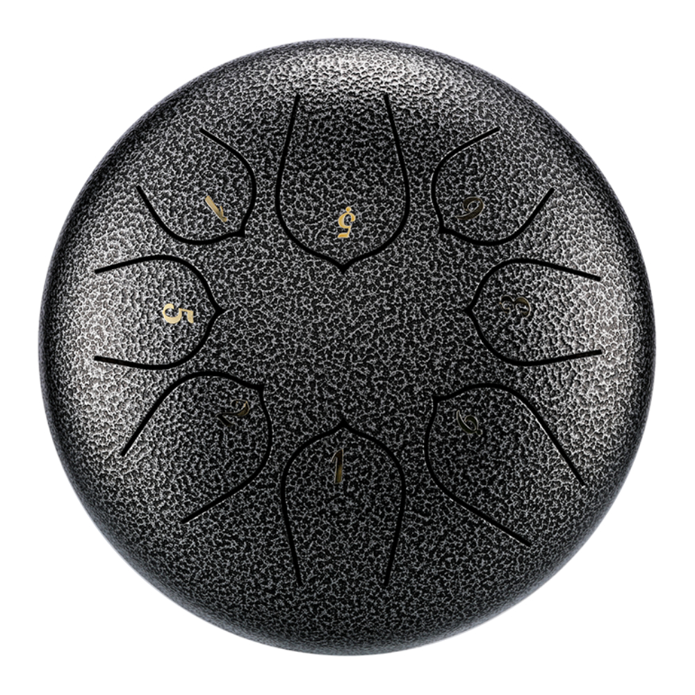 HLURU THD8-6 GALAXY BLACK - Upgrade Lotus Series 8 Notalı 6" C Majör Galaxy Black Tongue Drum